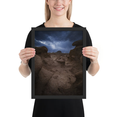 Goblin Valley Storm Framed Matte