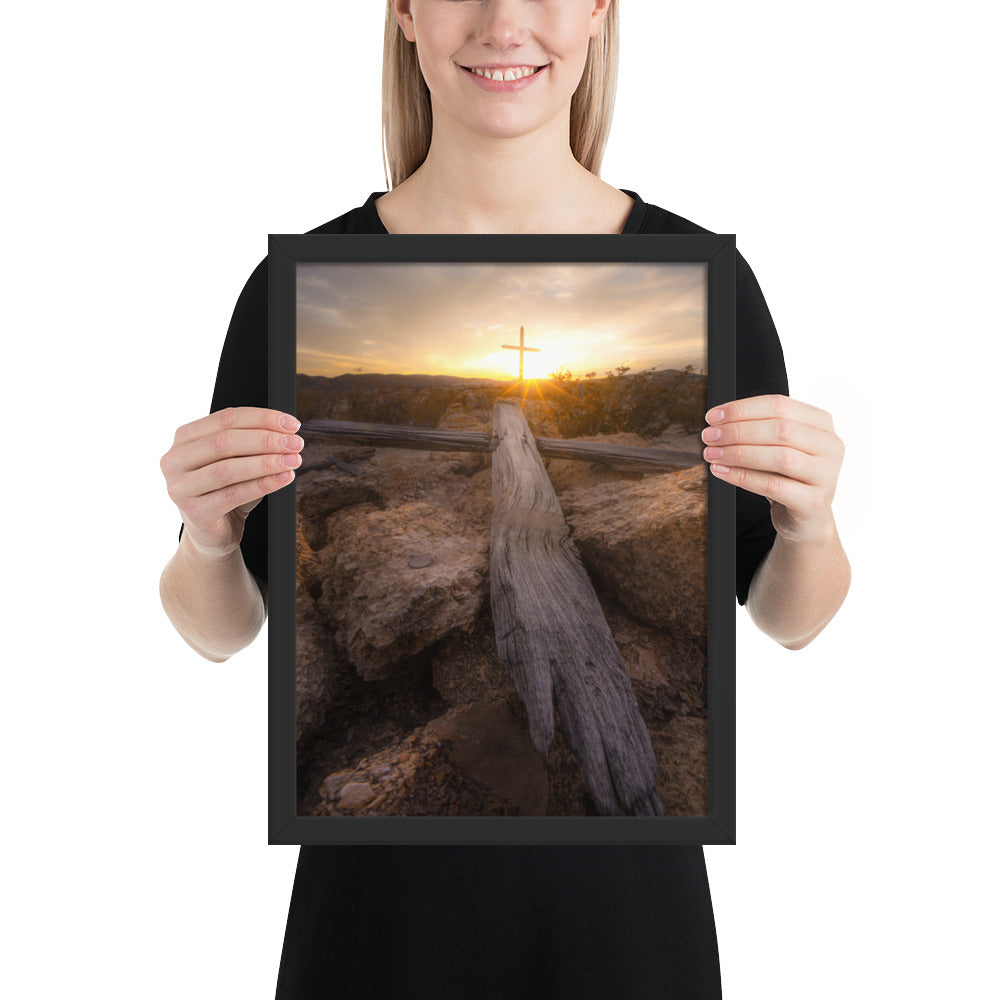 Terlingua Cemetery Sunset Framed Matte