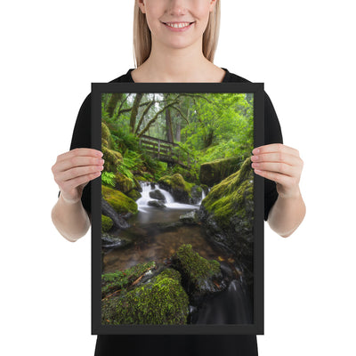 Oregon Fairy Garden Framed Matte