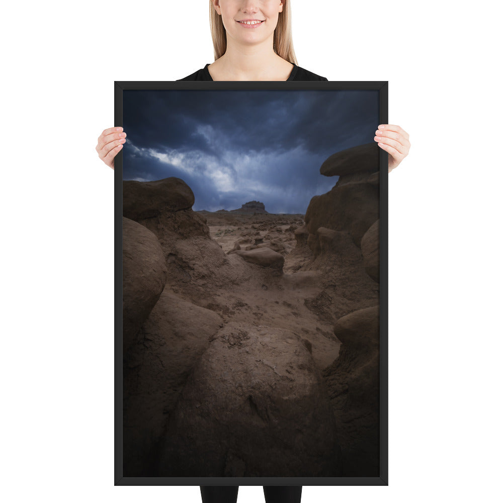 Goblin Valley Storm Framed Matte