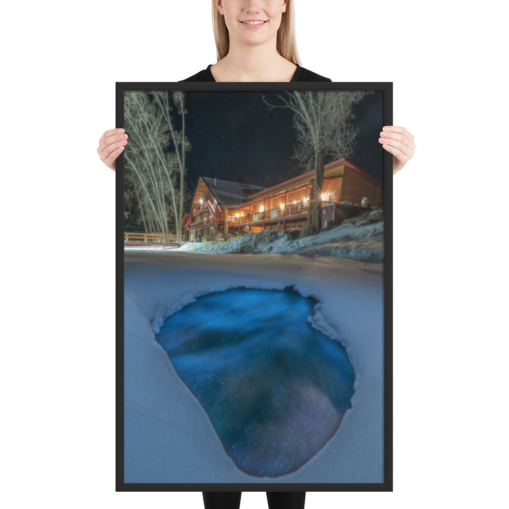 Sipapu Lodge Night Framed Matte