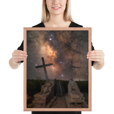 Terlingua Cemetery Milky Way Framed Matte