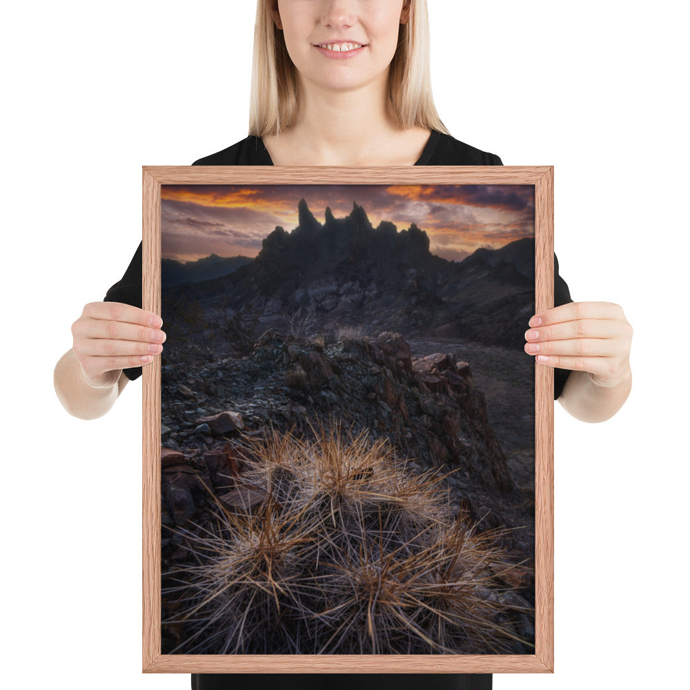 Mule Ears Sunrise Framed Matte