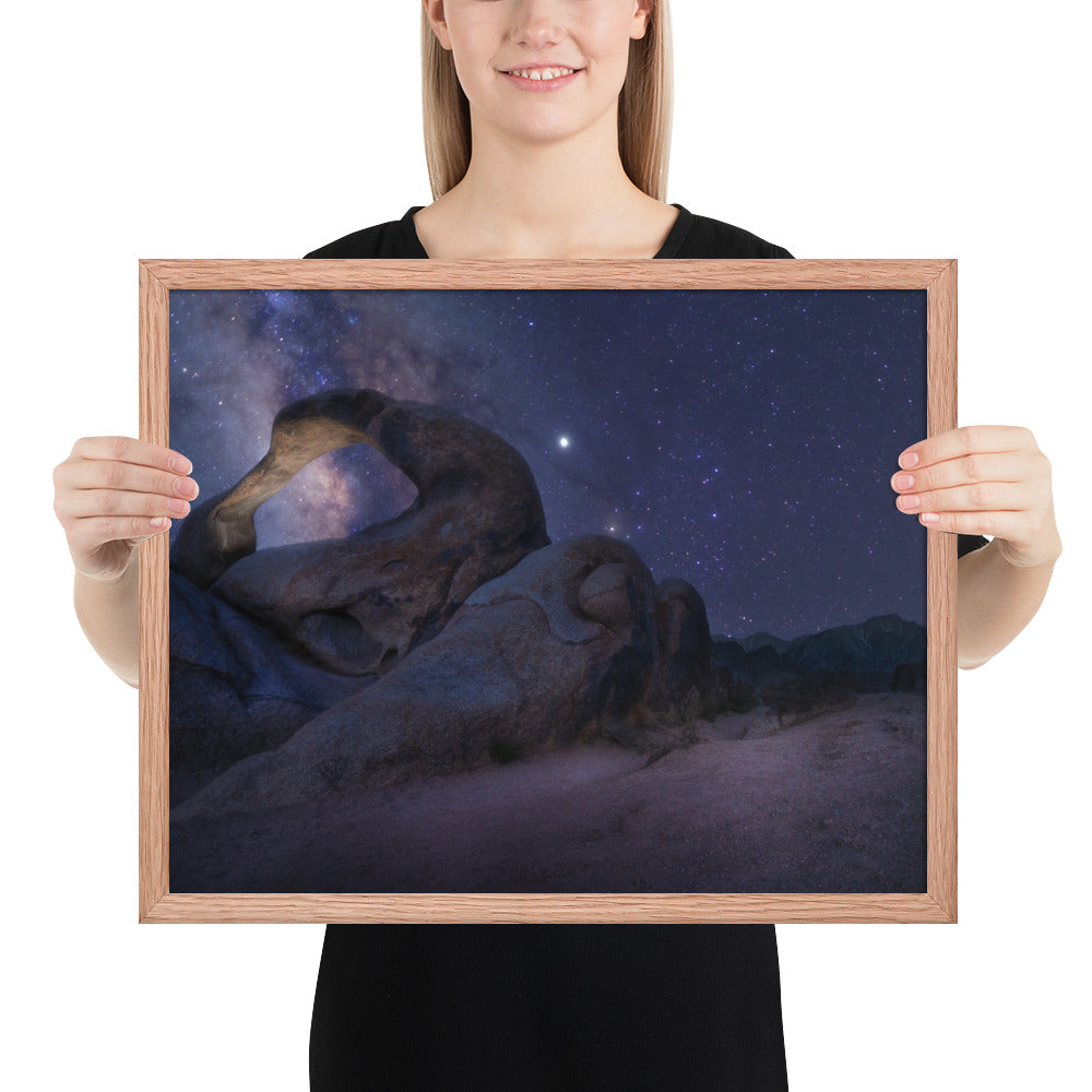 Mobius Arch Night Framed Matte