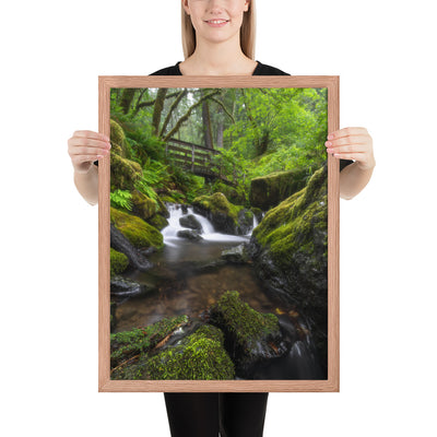 Oregon Fairy Garden Framed Matte