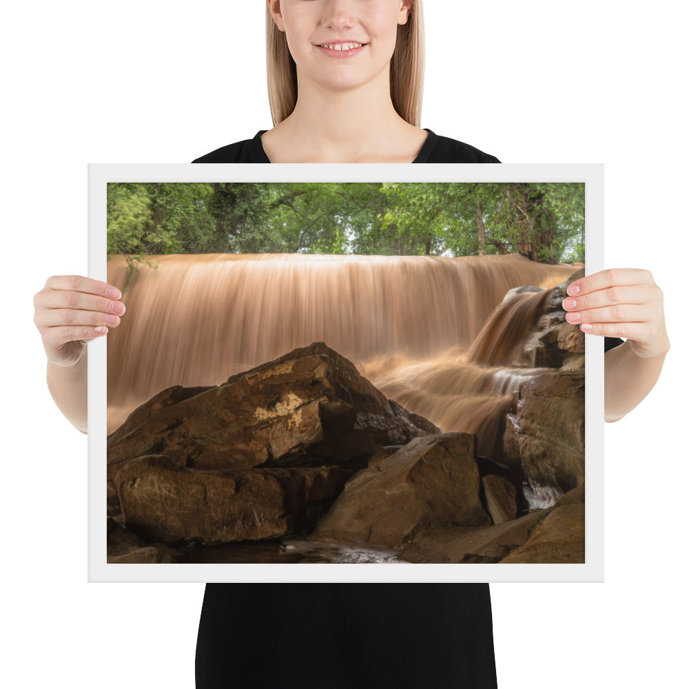 Silver Falls Overflowing Framed Matte