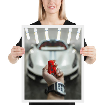 Ferrari 488 Pista Key Framed Matte
