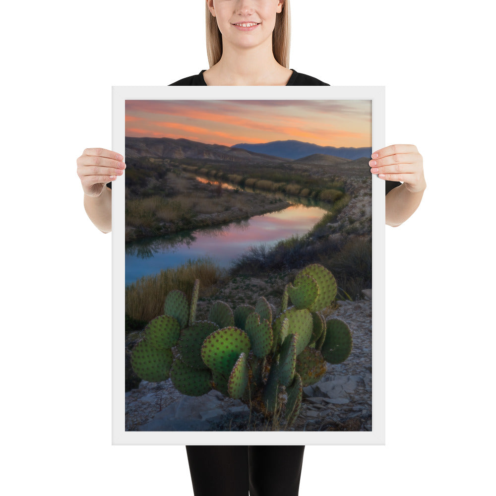 Rio Grande Sunset Framed Matte