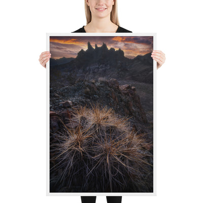 Mule Ears Sunrise Framed Matte