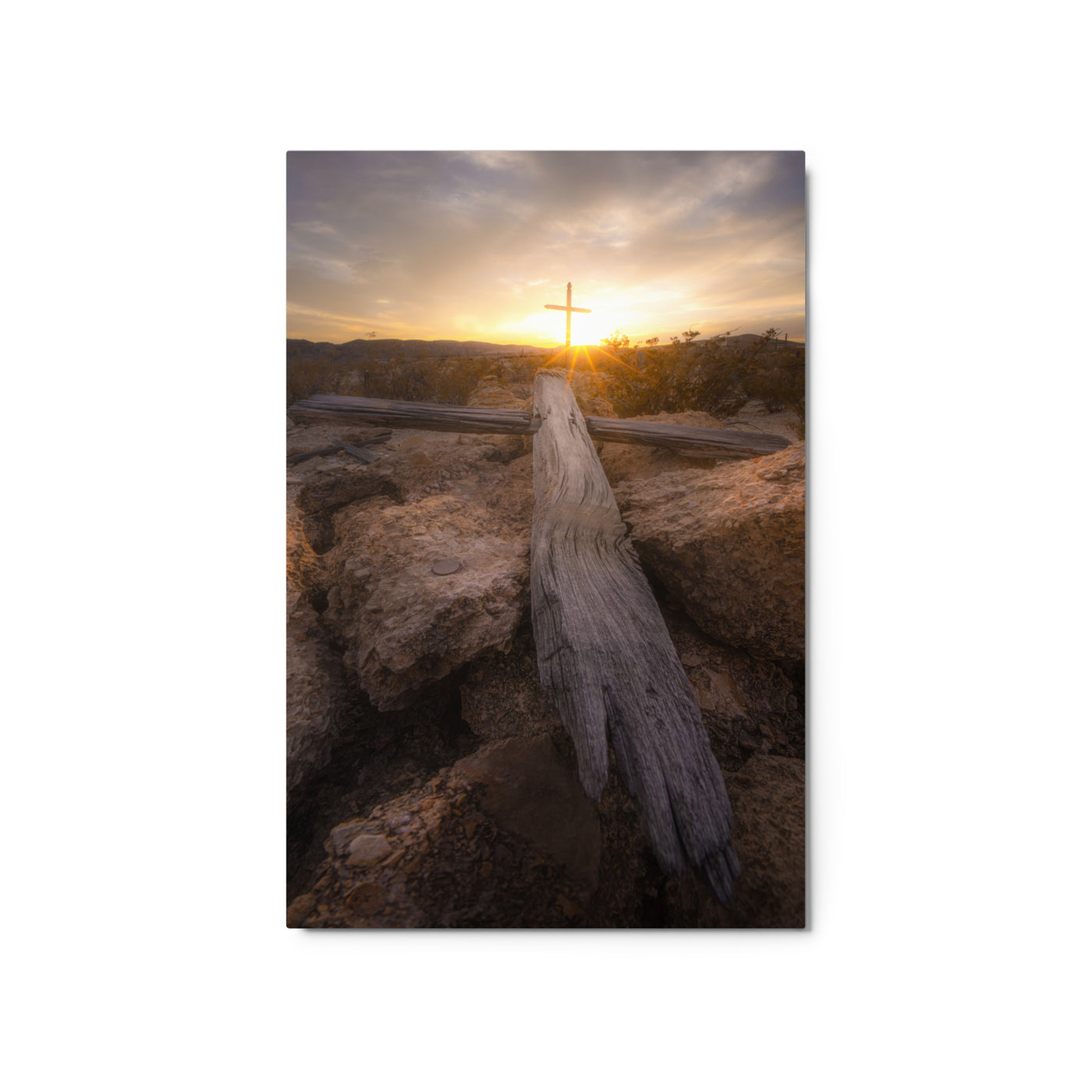 Terlingua Cemetery Sunset Metal