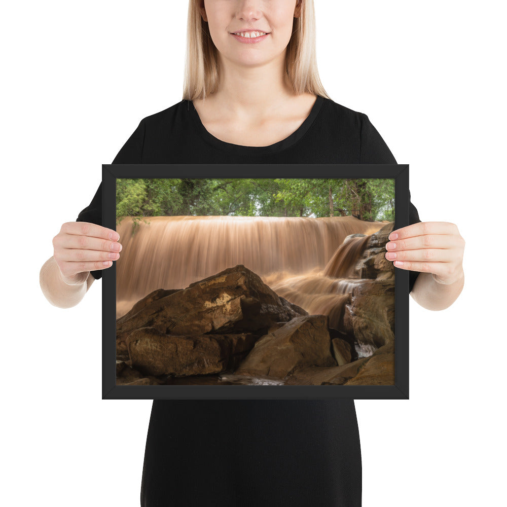 Silver Falls Overflowing Framed Luster