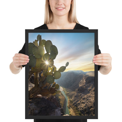Rio Grande Sunrise Framed Luster