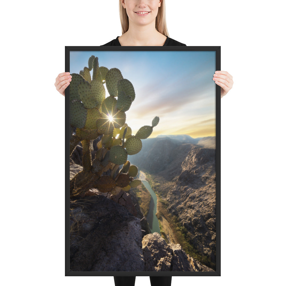 Rio Grande Sunrise Framed Luster