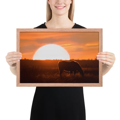 Llano Estacado Horse Framed Luster