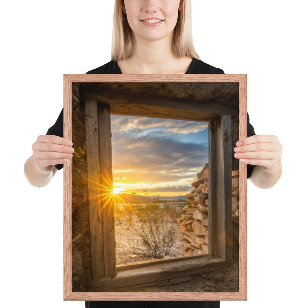 Terlingua Sunrise Framed Luster